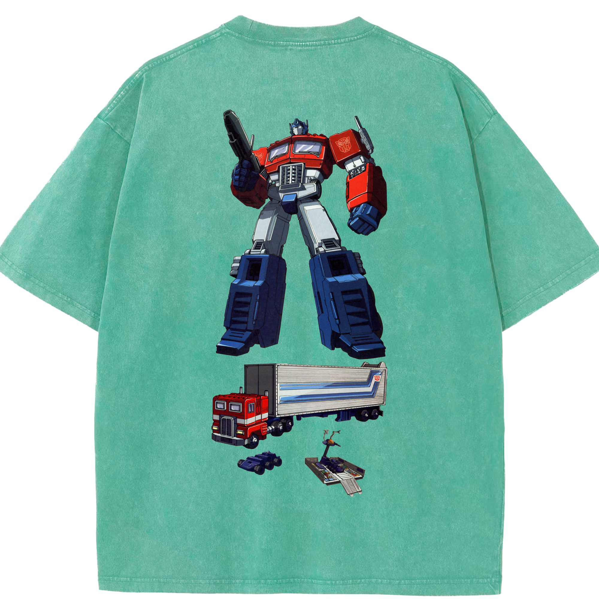 （画像用）  綿100% ヴィンテージ風 半袖Tシャツ（背面プリント）